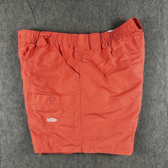 Aftco Shorts Mens Size 40 Pink Cargo Utility Tactical Fishing Tackle Beach 7" In - Picture 1 of 16